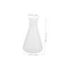 250 mL White Plastic Erlenmeyer Flask with Wide Opening view 2