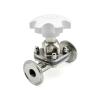 REIUAFWYGV 1-Piece DN15/DN20/DN25/DN50 SS316L Stainless Steel Tri-Clamp Diaphragm Valve, 1.5"/2" (57 mm Ferrule, 77.5) view 1