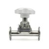REIUAFWYGV 1-Piece DN15/DN20/DN25/DN50 SS316L Stainless Steel Tri-Clamp Diaphragm Valve, 1.5"/2" (57 mm Ferrule, 77.5) view 2