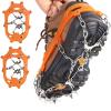 WLHFDC Crampons with 10 Spikes for Hiking Boots, Winter Shoe Ice Cleats view 1
