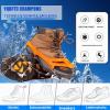 WLHFDC Crampons with 10 Spikes for Hiking Boots, Winter Shoe Ice Cleats view 4