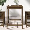 Iiaky Garden Table, Honey Brown, 121 x 82.5 x 110 cm, Solid Pine view 3