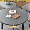 YVYKFZD Round Dining Table and Chair Set, Black, 60 cm/23.6 in view 3