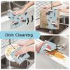 Mnsruu Microfiber Cleaning Cloths, Dachshund Dog Blue Laf, Reusable Dishcloths, 6-Pack view 3