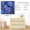 Mnsruu Microfiber Swedish Dishcloths, Leaf Blue Palm, Reusable, 6-Pack view 4
