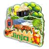 Quwsne Jinja Uganda Refrigerator Magnet, City Travel Souvenir, 3D Classic Landmarks view 2