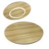 Wooden Lazy Susan Turntable for Dining Table, Light Walnut, 100 cm/39 in view 1