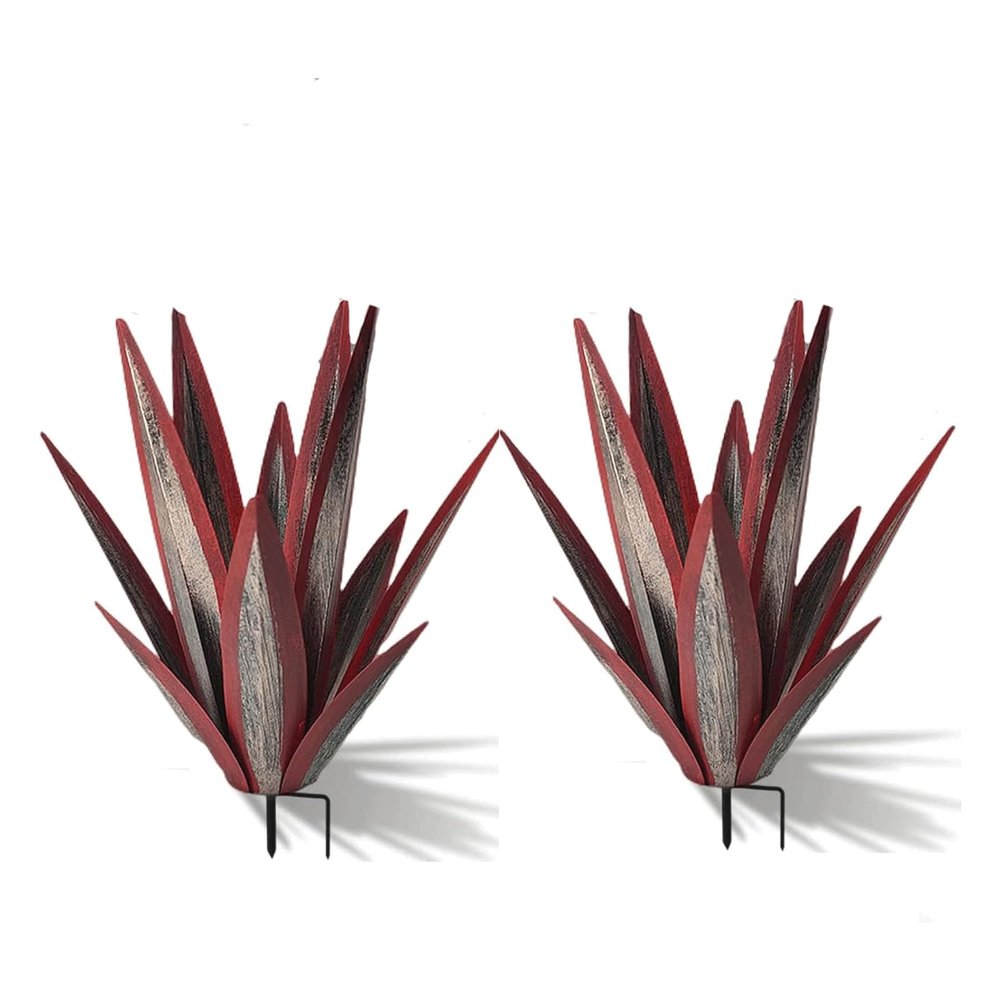 esmen 2-Piece DIY Metal Agave Garden Statue Set