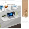 Generic Wall-Mounted Folding Table, Walnut, 47 x 20 in view 4