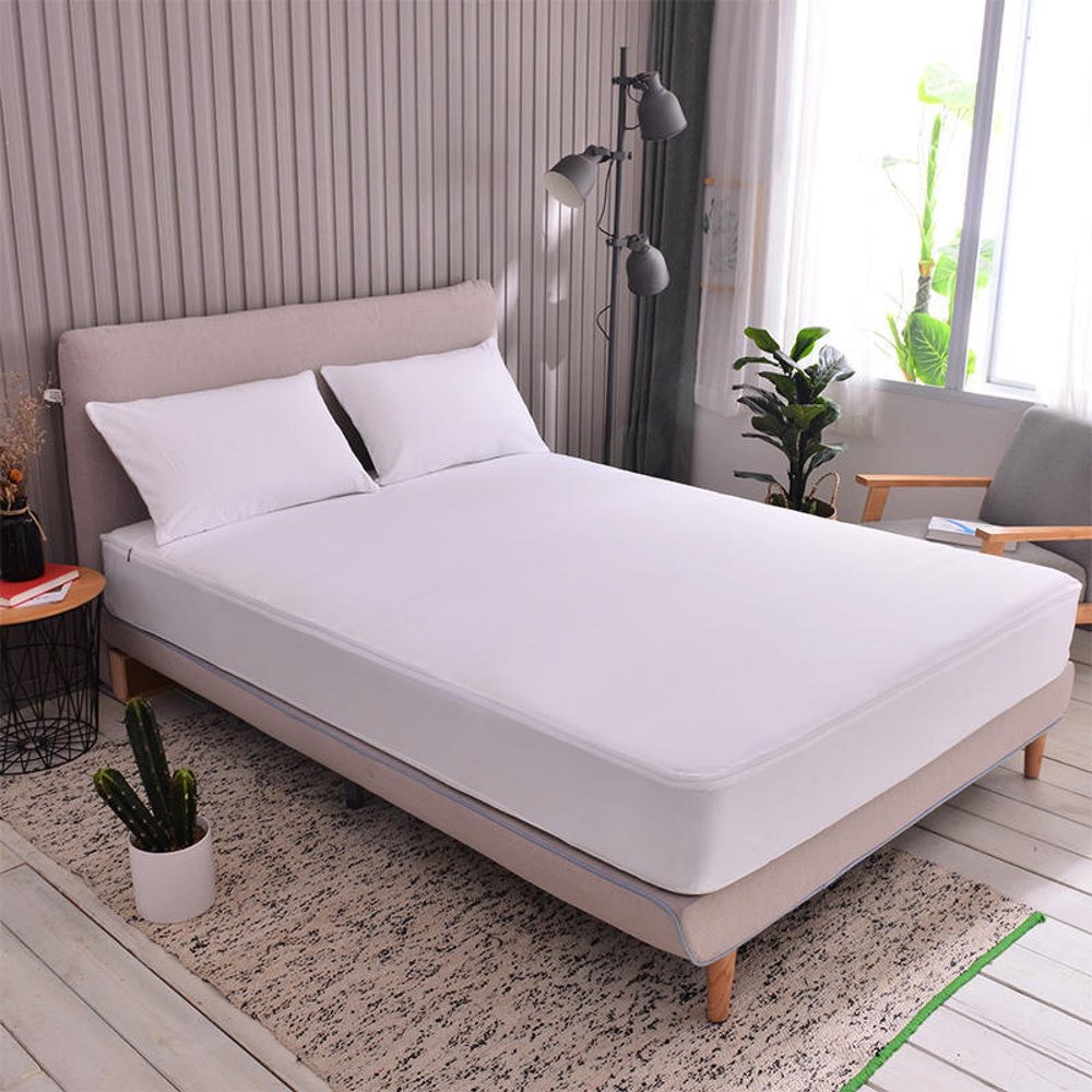 Waterproof Mattress Protector for King-Size Beds, 120 x 200 cm, with Zipper and Hypoallergenic Protection