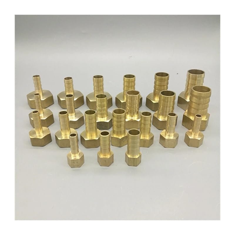 REIUAFWYGV 6mm Barb to 1/4" Female Thread Brass Hose Fitting Adapter
