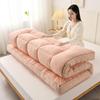 Traditional Japanese Futon Mattress, Foldable Breathable Floor Mat for Yoga, Meditation, Camping and Relaxation, Pink, 90 x 200 cm view 1