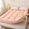 Traditional Japanese Futon Mattress, Foldable Breathable Floor Mat for Yoga, Meditation, Camping and Relaxation, Pink, 90 x 200 cm view 2