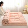 Traditional Japanese Futon Mattress, Foldable Breathable Floor Mat for Yoga, Meditation, Camping and Relaxation, Pink, 90 x 200 cm view 3