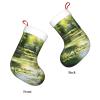 WZYCWB 45 x 27.9 cm Large Christmas Stocking for Adults, Water Lilies in a Pond view 3