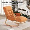 Modern Rocking Chair with Soft Padding and Side Pockets view 3