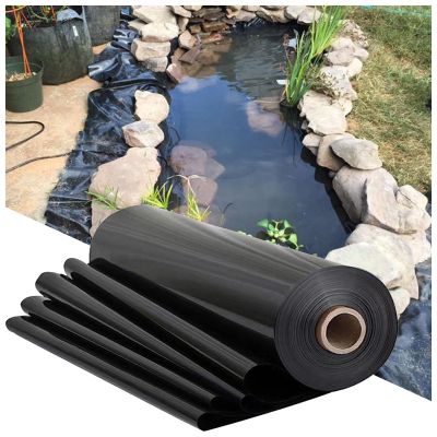 UV-Resistant Waterproof Pond Liner, 0.12 mm Thick, 3 x 6 m, Black
