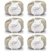 ggh Tavira Box | 6 x 50 g (300 g total) Cotton Yarn for Knitting or Crochet - 021 Sand Beige view 1