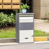 Generic Wall-Mount Parcel Delivery Box with Combination Lock, Large Outdoor Mailbox, Brown view 4