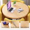 Dining Table Set with 4 Chairs, Modern Faux Marble Finish view 4