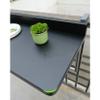 Folding Adjustable Hanging Railing Table for Outdoor Use, Black, 80 x 40 cm view 3