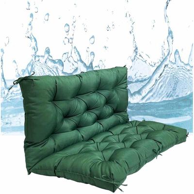 Waterproof Outdoor Swing Cushion with Backrest, Replacement Cushion for 2–3 People, 51 x 100 cm