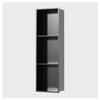 304 Stainless Steel 3-Tier Built-In Shower Niche, Black view 1
