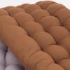 Outdoor Chaise Lounge Cushion, Coffee Brown, 140 x 40 cm view 2
