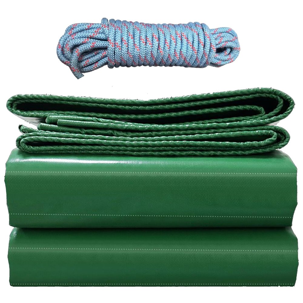 YANFEILI Waterproof Tarp, 6 x 8 m, 520 g/m², Green