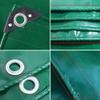 YANFEILI Waterproof Tarp, 6 x 8 m, 520 g/m², Green view 2
