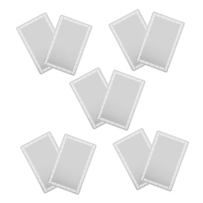 86 x 54 mm Blank Business Cards, 10-Piece Aluminum Alloy