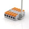 Quick-Docking Electrical Wire Connectors, Push-In Terminal Blocks, 6 mm², LED Wiring, M3 Screws with Base (6-Pack, One Size) view 4