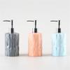 FUHAI-666 Ceramic Soap Dispenser, Irregular Design, 350 ml, Gray view 3