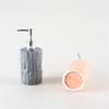 FUHAI-666 Ceramic Soap Dispenser, Irregular Design, 350 ml, Gray view 4