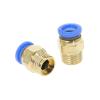 BYLSAGWHT PC Straight Push-In Fitting, Pneumatic Push-to-Connect Air Connector for 4–12 mm OD Hose/Tube, 1/8", 1/4", 3/8", 1/2" Male Thread (16 mm OD Hose, 3/8") view 1