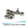 LEOTNNDQ ABEC-5 R144ZZ 3/16 x 3/8 x 1/8 in (3.175 x 6.35 x 2.779 mm) Miniature Shielded Ball Bearing, R144/R144Z/SR144ZZ, SUS440C (ABEC-1, R144ZZ) view 2