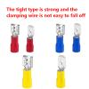 REIUAFWYGV Insulated Male/Female Spade Terminals, Cold-Press Wire Connectors (MDD2-110, 7) view 4