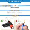 REIUAFWYGV 100-Piece Solder Seal Heat-Shrink Butt Connectors, Red view 4
