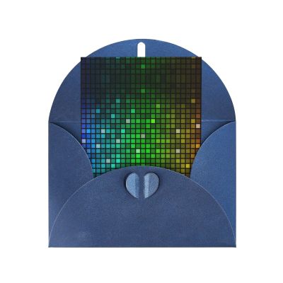 Blank Cards and Envelopes, Colorful, Square, Eco-Friendly, 5-Pack