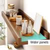 EYTVYUWPT Floating Wall Shelves with Dividers, 60 x 12 cm, Original Wood view 3