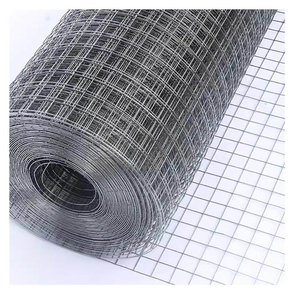 VXHCS 304 Stainless Steel Welded Wire Mesh, 10 mm/0.6 mm, Flexible Cable Mesh, 1 x 27 m