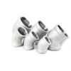 BYLSAGWHT 1/8"–4" NPT Female 45° Elbow Connector Coupler, 201/304/316 Stainless Steel Pipe Fitting (BSPT, SS304, 2") view 2