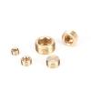 BYLSAGWHT 1 pc M5 M6 M8 M10 M12 M14 M16 M18 M20 M22 1/8" 1/4" 3/8" 1/2" 3/4" 1" NPT Male-Thread Brass Hex Socket End Cap Pipe Fitting (M8 x 1.25, 5 pcs) view 4