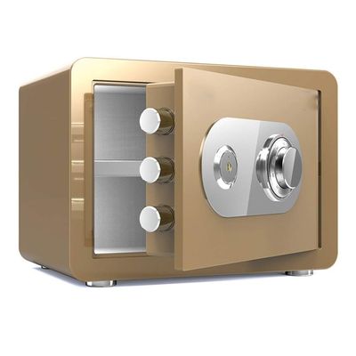 OLLREUWYHD Steel Security Safe, Fireproof and Waterproof, with Dual Dial and Key Lock Protection