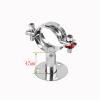 BYLSAGWHT 1-Piece Stainless Steel Water Pipe Bracket with Base, PVC Pipe Clamp, OD 19–219 mm, Height 45–100 mm (159 mm-L45 mm) view 4