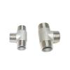 BYLSAGWHT 1-Piece 1/4 in, 3/8 in, 1/2 in, 3/4 in, 1 in BSPT Male-to-Male-to-Male Threaded Tee, 3-Way 304 Pipe Fitting Connector for Water, Oil, and Air (1 in) view 1