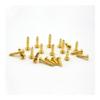 BYLSAGWHT M2/M2.5/M3 × 6/8/10/12/15 mm Golden Carbon Steel Hex Socket Button-Head Self-Tapping Screws, Grade 8.8 (M2.5 × 6 mm) view 1