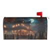 Halloween Carnival Party Oxford Mailbox Covers for Standard and Large Mailboxes view 2