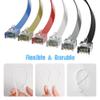 Mygatti Flat Cat6 Ethernet Cable, 1.5 m, 12-Pack, Multicolor view 2
