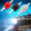 DC 30 V 1 A 1208YD Mini Push Switch, Self-Locking Latching On/Off Microswitch, Red, 20-Pack view 3